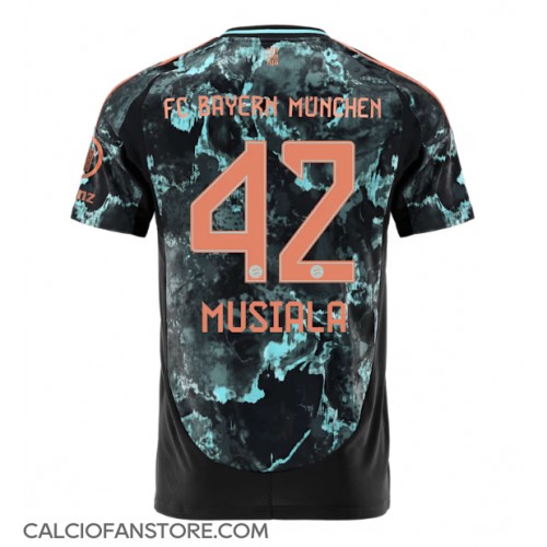 Maglia Calcio Bayern Munich Jamal Musiala #42 Seconda Divisa 2024-25 Manica Corta